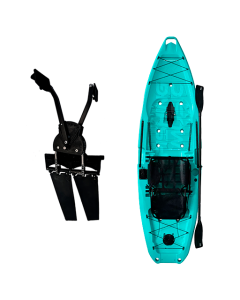 Pedal Flipper Com Barbatana Para Caiaque Alpha Milha Náutica